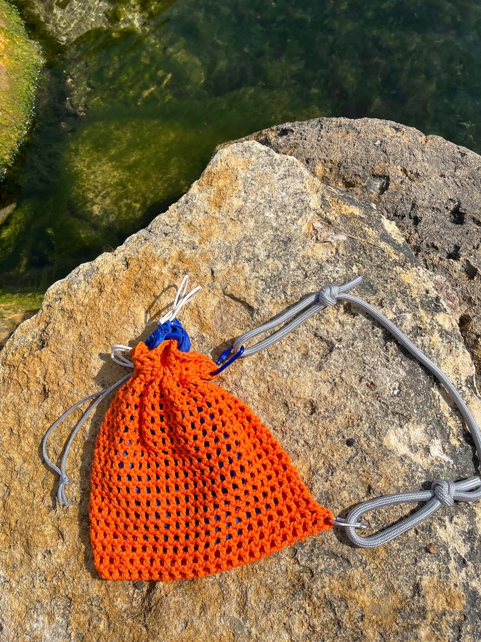 Multicolour Crossbody Mesh Bag
